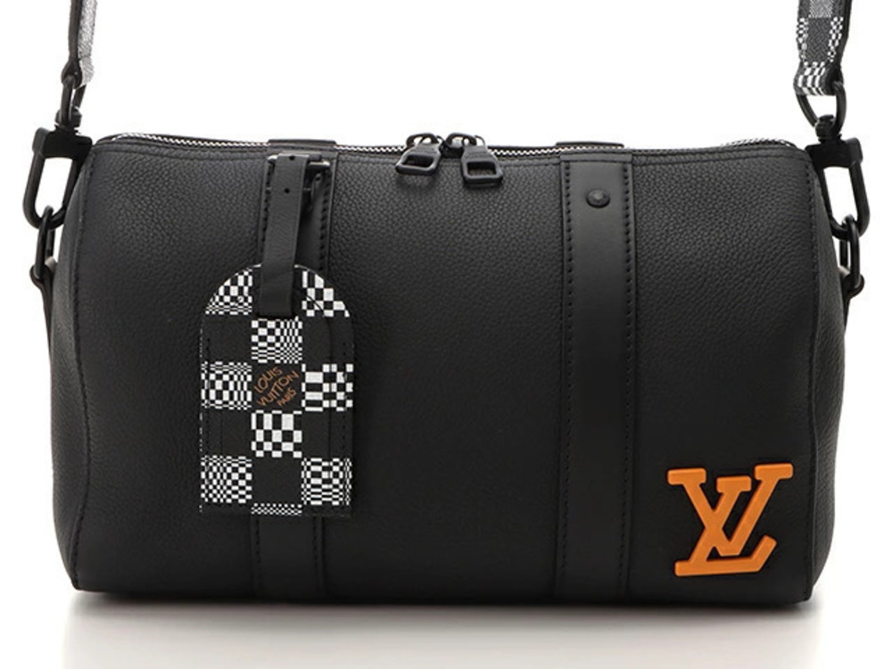 LOUIS VUITTON City Keepall Shoulder Bag Damier Distorted Noir Black